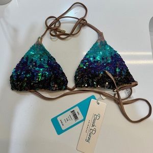 Beach Bunny Sequin Bikini Top- Size L but fits like S